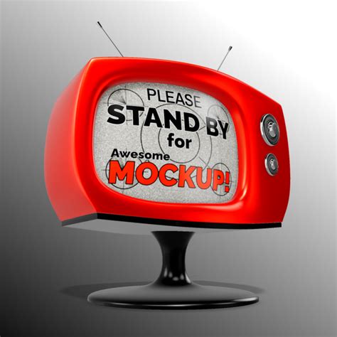 3d Vintage Tv Clipart