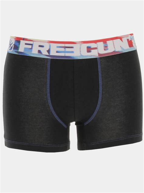 Boxer Coton Bio Ananas Bleu Homme Freegun Wimod