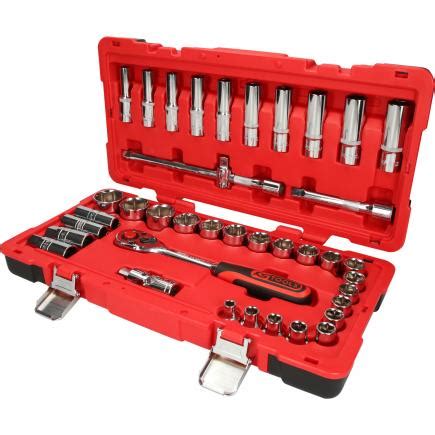 KS TOOLS 958 0639 1 2 CHROME Plus Socket Set 39 Pcs Mister Worker