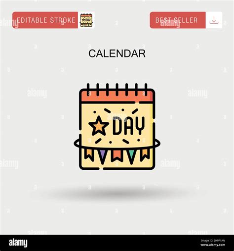 Calendar Simple Vector Icon Stock Vector Image And Art Alamy