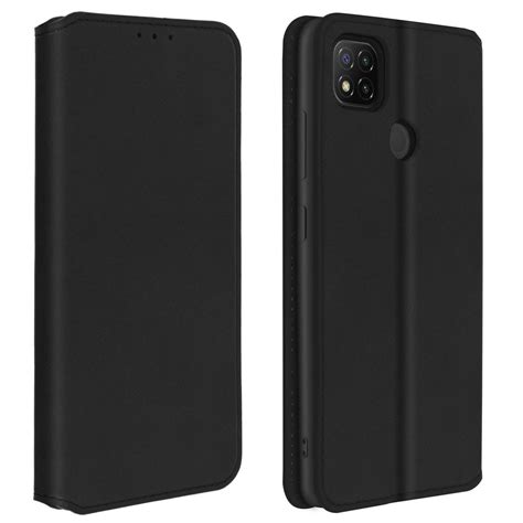 Tylna Obudowa Xiaomi Redmi 9C Core Wallet I Funkcja Podstawki Czarna