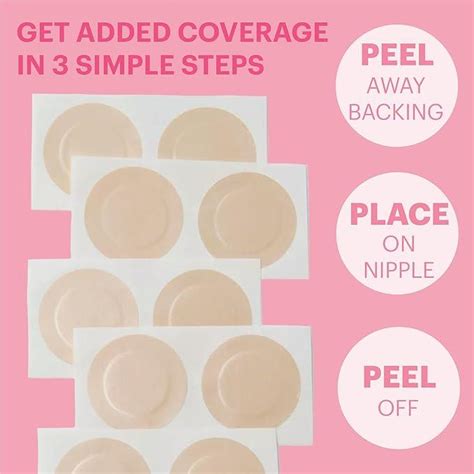 Booby Tape Nipple Covers Nude 5 Pares Desechables Protección de