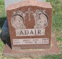 Mary Ann Adair M Morial Find A Grave