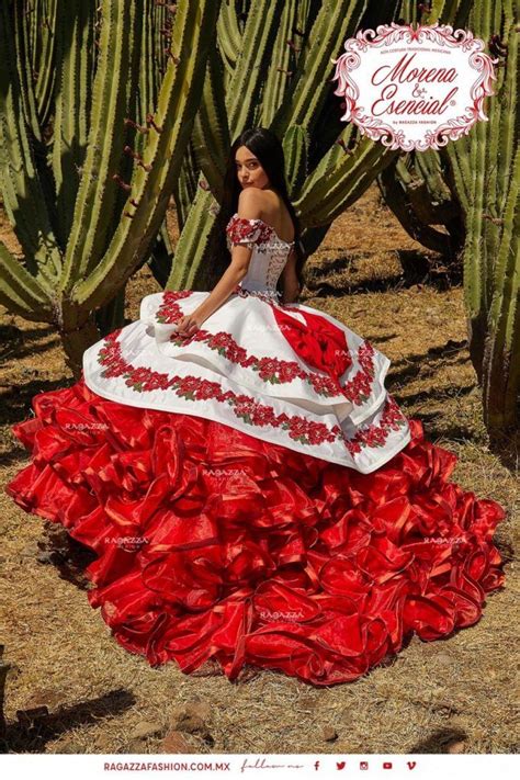 Ruffled Floral Charro Quinceañera Dress Ragazza Mv17 117 In 2021 Charro Quinceanera Dresses