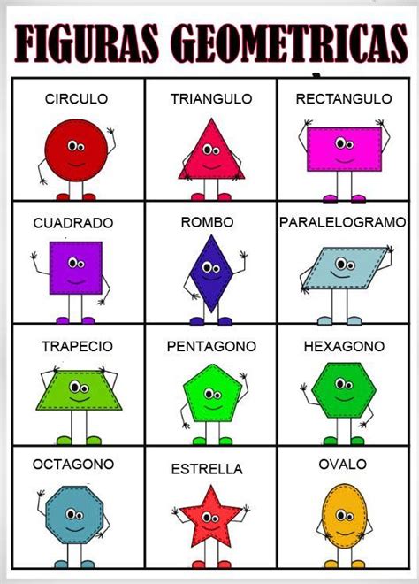 Shapes Spanish Figuras Geometricas Primaria Figuras Geometricas Para