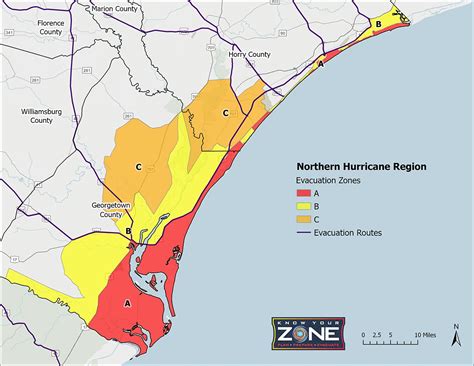 Know Your Zone Scemd South Carolina Hurricane Guide