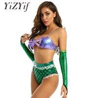 Sexy Women Mermaid Tail Costume Adults Halloween Party Masquerade