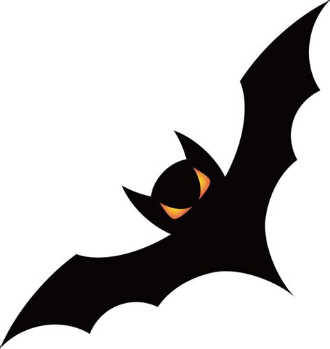 Black Bat Halloween Silhouette Transparent