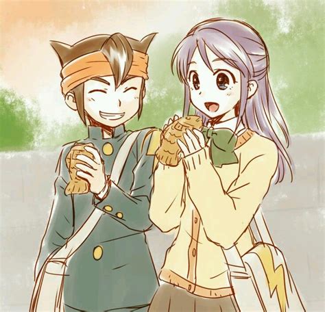 Safebooru Boy Girl Brown Hair Couple Endou Mamoru Husband And Wife