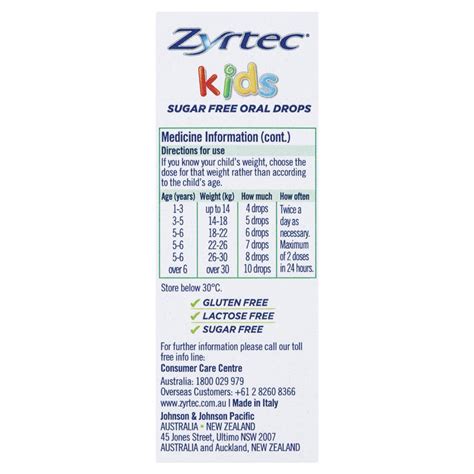 Buy Zyrtec Kids Allergy Antihistamine And Hayfever Oral Drops 20ml Online