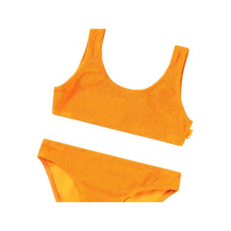 Molo Girls Orange Nola Bikini Pumpkin And Bean