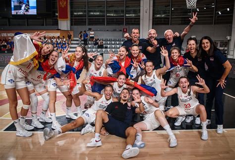 U16 WOMENS EUROPEAN CHAMPIONSHIP B DIVISION SERBIA WON THE TROPHY