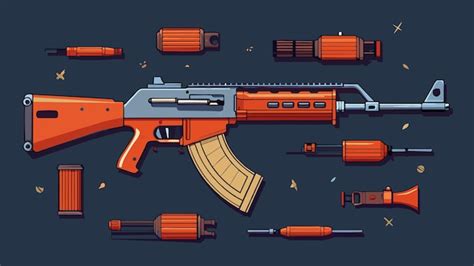 Premium Vector Ak47 Vector Graphics Illustration Eps Source File