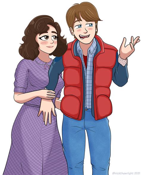 Marty McFly and Lorraine Baines by nickthewright on DeviantArt