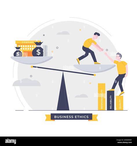 Business Ethics Illustration Illustration Vector Stock Vector Image