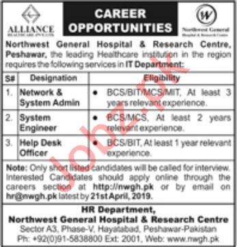 Northwest General Hospital Research Centre Jobs Job