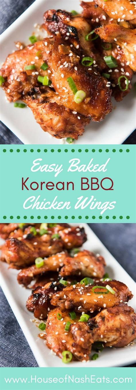 Oven Baked Korean Bbq Chicken Wings Are Sweet Savory And Spicy Thanks To A Korean Red Chile