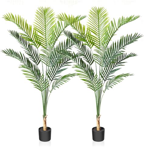 CROSOFMI Plantes Artificielles Deco Areca Palmier 170 Cm Fausse Plante