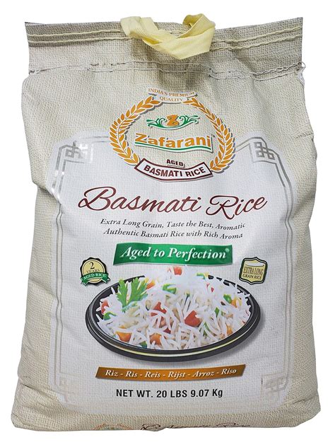 Zafarani Arroz Basmati Envejecido Arom Tico Extra Largo Grano Arroz De