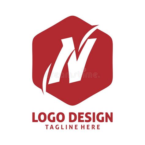 Modern N Hexagon Logo Design Stock Illustrations 572 Modern N Hexagon