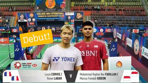 Marcus Gideon Fadillah VS Lucas Corvee Ronan Labar Syed Modi India