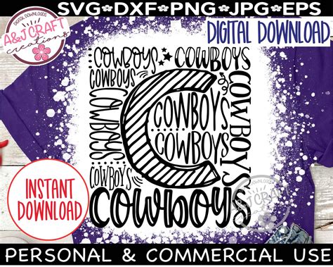 Cowboys SVG Cowboy Typography Svg Cowboys Shirt Svg Cowboys - Etsy