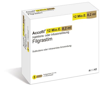 Accofil Filgrastim Injektions oder Infusionslösung in einer