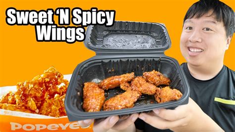 Popeyes New Sweet N Spicy Wings Review Are They Sweet And Spicy Youtube