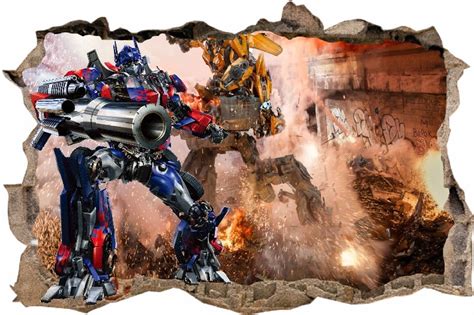 Fotomurales Decorativos Efecto 3d Transformers 1 50m X 1m Cuotas Sin