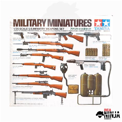 US Infantry Weapons Set Tamiya Oveja Ninja Hobbies