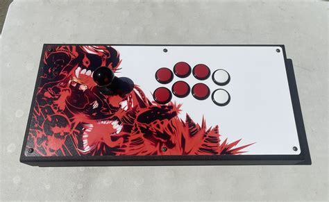 Bearwitt On Twitter Zato1 18” Fightstick Wnoir Layout Commissioned