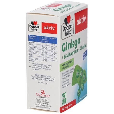 Doppelherz Aktiv Ginkgo B Vitamine Cholin St Shop Apotheke At