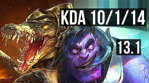 Renekton Vs Dr Mundo Top 10 1 14 Legendary 400 Games Euw