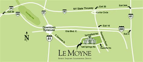 Le Moyne College Campus Map Map