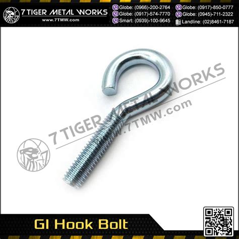 gi hook bolt bolt  nut supplier philippines