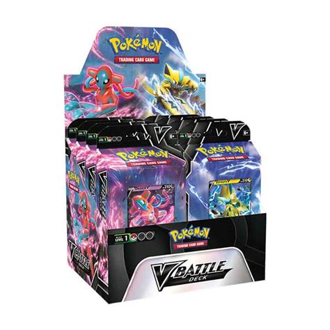 Pokemon V Battle Deck DISPLAY Box Deoxys V Zeraora V 8 Decks