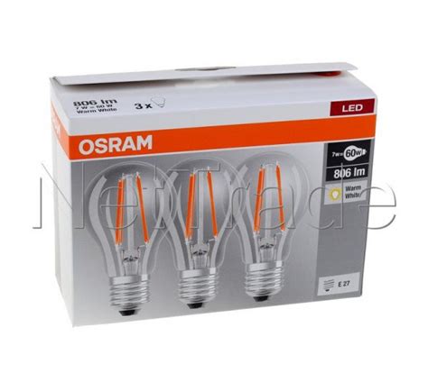 Osram Led Retrofit Classic A W V Fil E Box Of Pcs