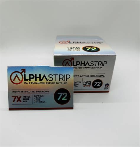 Alpha Strip For Male 7x 72 Hours 3 Pack Deal Royalty Honey Usa