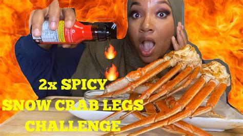 X Spicy Snow Crab Legs Seafood Boil Mukbang Challenge In Minutes