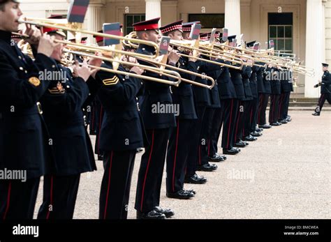 Marching military band Stock Photo - Alamy