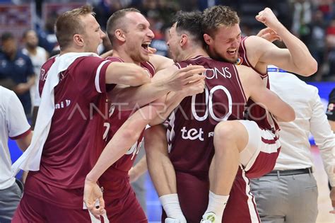 Fiba World Cup Latvia Kalahkan Prancis Antara Foto