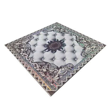 X X By Feet PVC Ceiling Panel With T Grid Metal Framing Hot Stamping Foil PVC