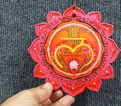 Root Chakra Wall Hanging First Chakra Yoga Room Art Healing Etsy