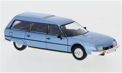 Miniature Citroen CX 1 87 PCX87 Break Metallic Bleue 1976 Voiture