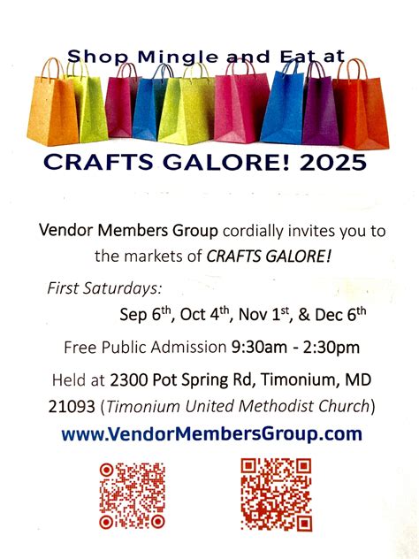 Vendor Members Group & the Markets of CRAFTS GALORE! - Lutherville, MD