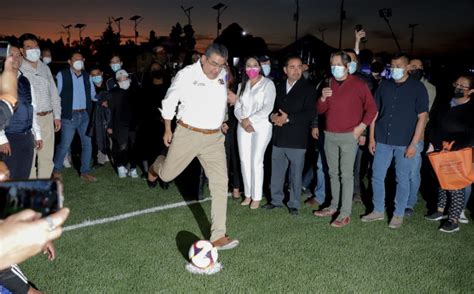 El Gobernador Inaugura Unidad Deportiva De San Rafael Comac El