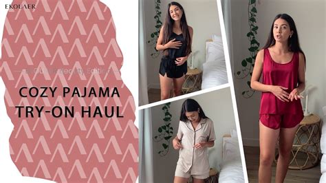 Try On Haul With Alexia Magallanes Ekouaer Comfort Collection Youtube