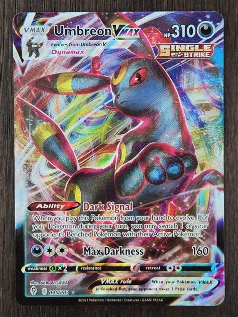 Umbreon VMAX Ultra Rare Holo 095 203 2021 Pokemon SWSH Evolving Skies