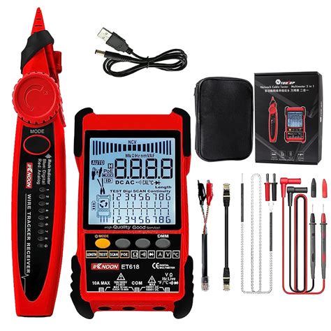 Netzwerkkabeltester Kabeltester Mit Multimeter Multifunktions POE