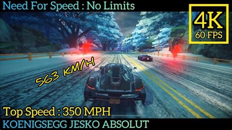 Need For Speed No Limits KOENIGSEGG Jesko Absolut 4K Graphic 60